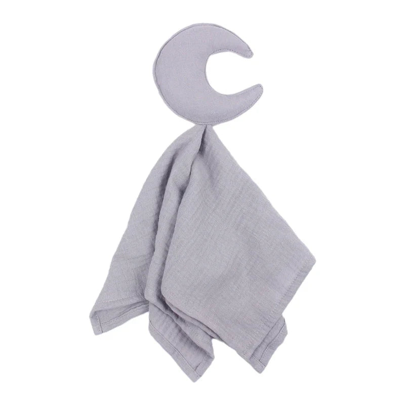 Pure Cotton Muslin Baby Bib Cute Goose Sleeping Dolls Newborn Saliva Towel Soothe Appease Towel Toddlers Burp Cloth Handkerchief