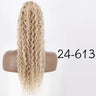 Synthetic Curly Ponytail Extensions Clip In Drawstring Ponytail Wig Long 26Inch Water Wave Afro Pony Tail Women Hairpiece False