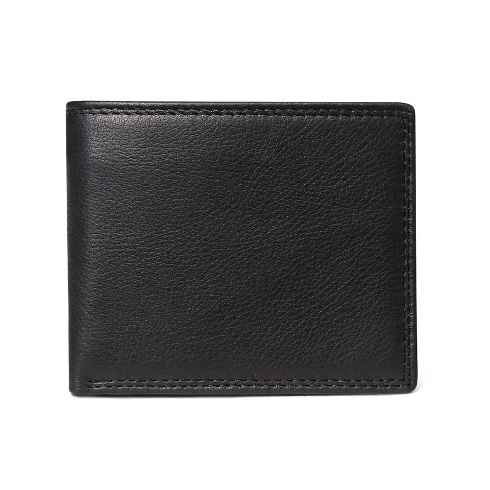 RFID Wallet Antitheft Scanning Leather s Hasp Leisure Men's Slim Mini Case Credit Card Trifold Purse