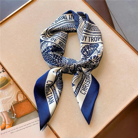 New 70cm Silk Feeling Square Scarf Women Luxury Brand Neck Tie Female Hair Shawl Wraps Headkerchief Hijab Bandana Echarpe 2022