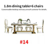 24 Dining Room Table Set Luxury Kitchen Furniture Modern Minimalist Dining Table With 6 Seats Customize Desktop Table And Chairs