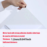 Flexible Art Mirrors Mirror Wall Stickers Flexible Thicken Art Mirrors Acrylic Wall Decorations for Kitchen  Bathroom Wall Decot