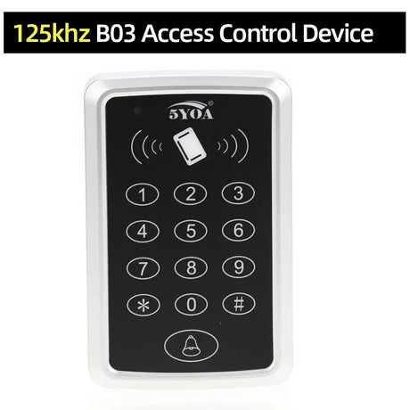 5YOA B03 125KHz RFID Access Control Keypad EM Card Reader Door Access Control System Door Lock Opener Keyboard Controller System