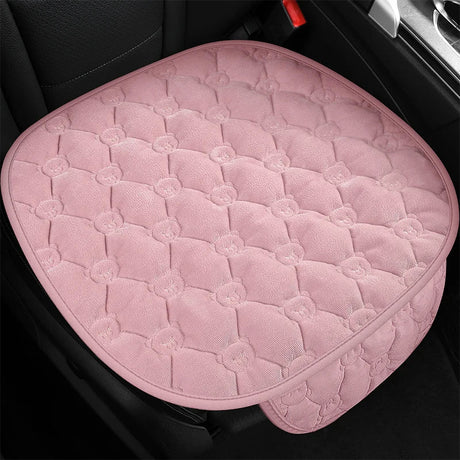 Winter short plush car single piece seat cushion thickened warm front single seat square cushion rear row long cushion