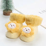 1Pair Winter Baby Boys Girls Cute Cartoon Leg Warmers Socks Toddler Cotton Non-skid Plush Keep Warm Socks For 0-1 T