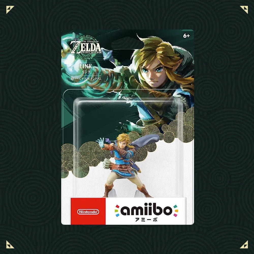 Original The Legend Of Zelda Tears Of The Kingdom Amiibo 8cm Link Anime Figure TotK Action Figurine Statue Model Toys Dolls Gift