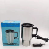 Car Heating Cups Kettle Boiling 12V Electric Thermos Water Heater Kettle Portable 450Ml for Travel Coffee Mug