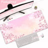 Pink Cherry Blossoms Mousepad Home Computer Table Large Pc Mouse Pad Art Sakura Keyboard Mause Rug Desk Mat Office Accessories
