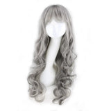 Lady 80cm Long Curly Wigs Fashion Cosplay Costume Hair Anime Full Wavy Party Wig