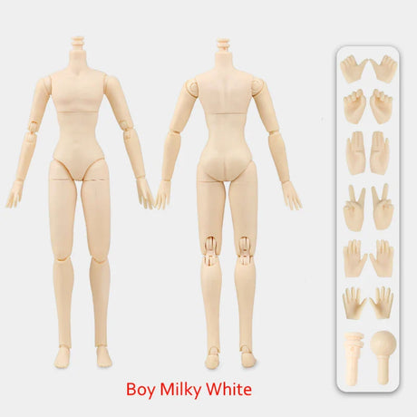 1/6 Doll Body 3 Colors Skin Give 6 Opponents 40 Moveable Joints 21cm Anime Girl Blyth Dolls Body Ob24 Bjd Boy Girl Diy Toys Gift