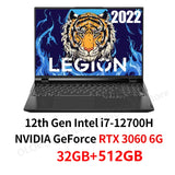 Lenovo Legion Y9000P 2022 Gaming Laptop 12th Intel i7-12700H GeForce RTX3060 6G/RTX3070Ti 8G 165Hz 16inch Game Notebook PC Win11