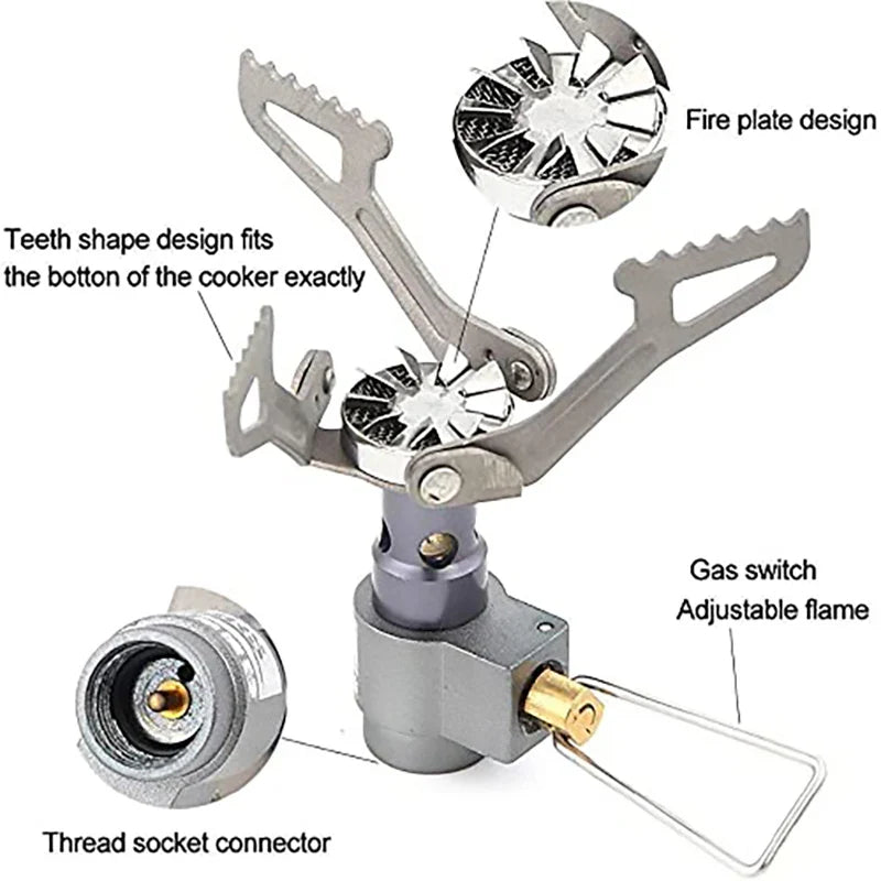 25g Lightweight Mini Gas Cooker Burner BRS Outdoor Portable Solo Titanium Camping Gas Stove Camping Hiking Gas Burner brs-3000t