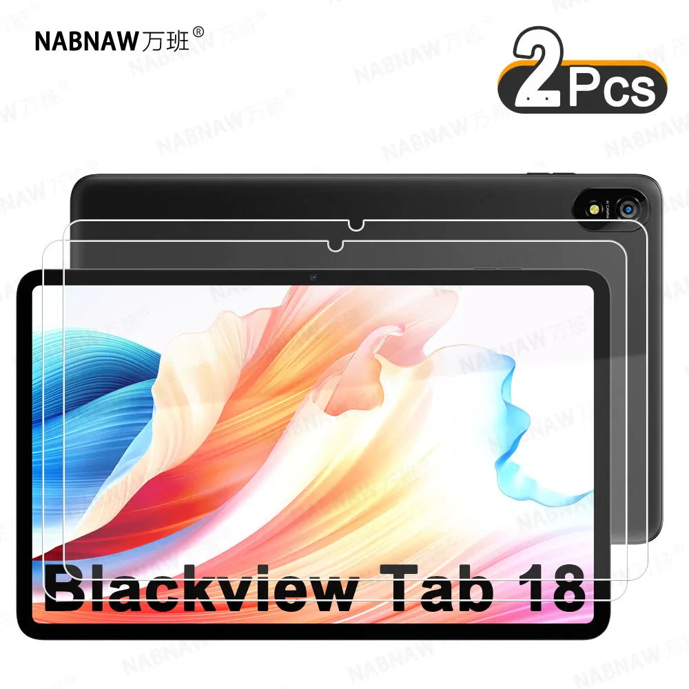 2 Pieces HD Scratch Proof Screen Protector Tempered Glass For Blackview Tab 18 12-inch Oil-coating Tablet Protective Film