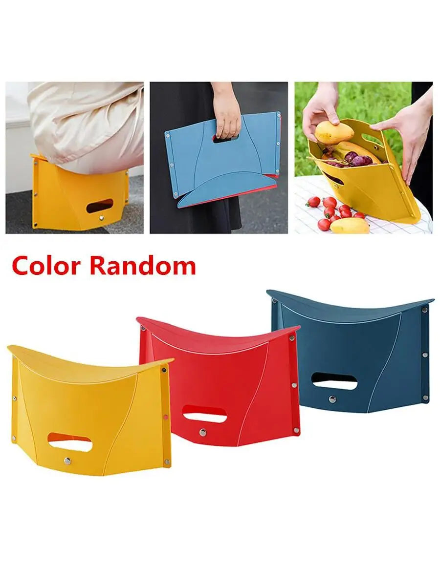 Portable Folding Step Stool Card Folding Shrink Stools Outdoor Camping Fishing Chair Home Travel Multifunction Non Slip Chairs