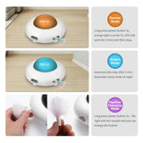 Smart UFO Interactive Cat Toy for Indoor Rotating Feather Electronic Cat Toy Smart Auto Shut-Off Random Moving USB Charging