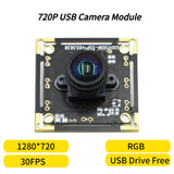 720p USB Camera Module 30fps,1280x720,For Raspberry Pie Android Linux Windows, 1MP Webcam,Plug And Play UVC Compatible