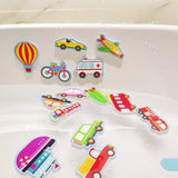 Baby Bath Toys Cars Boat Cognitive Floating Toy Foam EVA Puzzle Bathing Toys for Kids Children Bathroom Play Water Game Toys