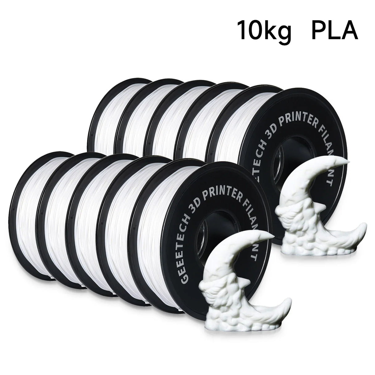 Geeetech 10Kg PLA Filament Plastic For 3D Printer 1.75mm,Tangle-Free, 3d Printing Wire Materials Vacuum Packaging