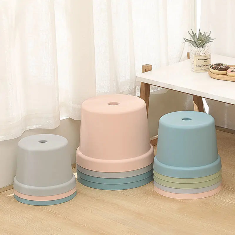 B - CM 04 Bathroom Row Bench Stool Household Bathroom Stool Plastic Stool Thicken Non-slip Shoe Bench Child Stool Foot Bench