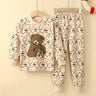 Cotton Child Loungewear Set Long Sleeves Long Pants Pajama Two-piece Set Autumn Winter Warm Casual Autumn Clothes Unisex Cartoon