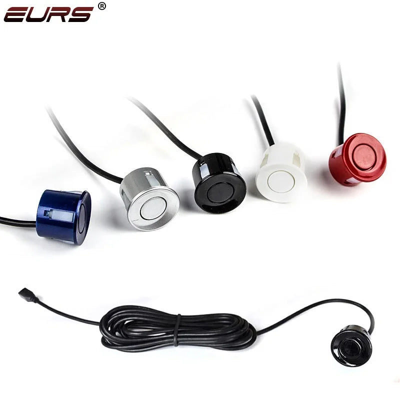 EURS 1pcs 22mm Sensor Black Red White Silver Gray Blue Car Parking Sensor Kit Monitor Reverse System