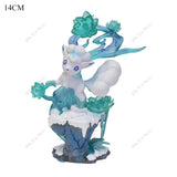 Anime Pokemon Figure Charizard Squirtle Bulbasaur Vulpix Scenes Special Effects Version Figurine Toys PVC Model Collection Dolls