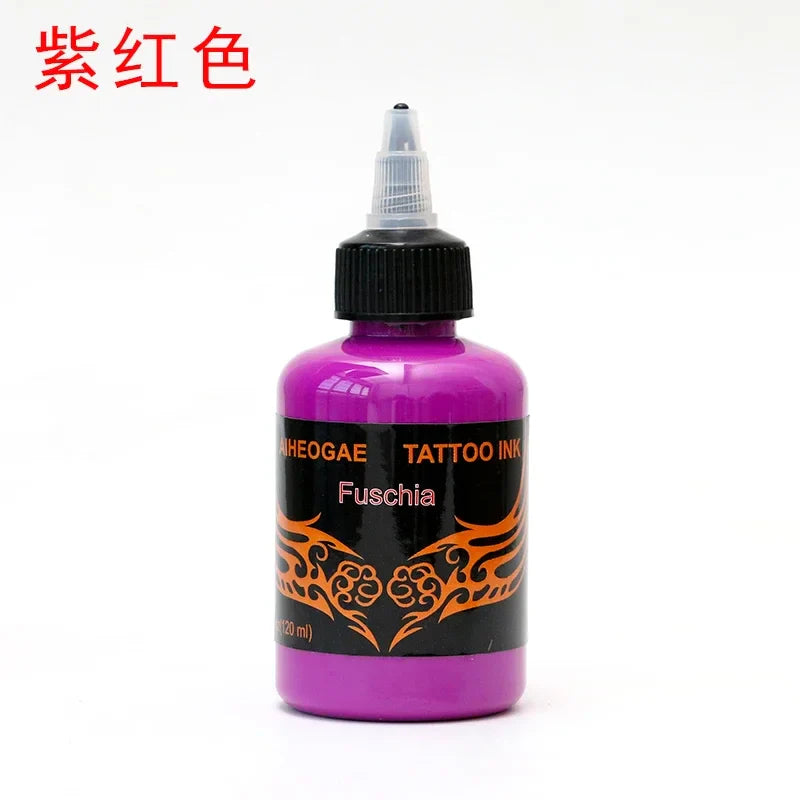 120ml Tattoo Ink Set Permanent Pigment Makeup Professional Ink Natural Plant for Body Art Paint Tattoo Tools Beauty Tattoo