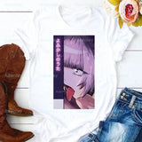 Yofukashi No Uta T Shirt Women Call of the Night Manga Tshirt Graphic Tee Cute Nanakusa Nazuna T-shirt Female Girls Tee Tshirt