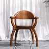 Occasional Table Combination Simple with Armrest Log Backrest Dining Chair Solid Wood Conference Table Three-Piece Set