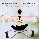 8 Word Chest Expander Rope Resistance Bands Tension Rope Fitness Equipment Yoga Rope Rubber Elastic Bands Exercised Muscles