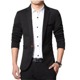 2023 Men slim fit fashion blazer Suit Jacket Black Blue Red plus size L to 5XL Male blazers Mens coat Wedding dress