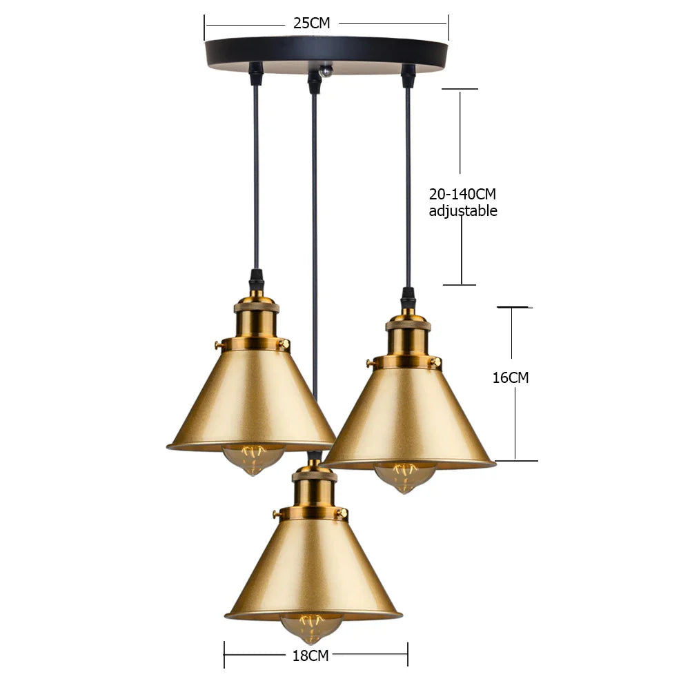 New Style Pendant Lights Loft Russia Pendant Lamp Retro Hanging Lamp Lampshade For Kitchen Dining Bedroom Home Lighting E27