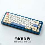 KBDiy KOA Keycaps GMK Soymilk 140 Keys PBT Keycap Similar MOA Japanese Korean Russian Keycap 7u MAC ISO For Mechanical Keyboard