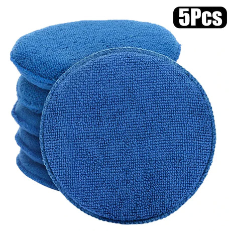 1/5/10Pcs Car Cleaning Foam Round Car Wax Sponge Dust Remove Auto Care Polishing Pad Detailing Tools Car Cleaning Accessories