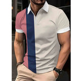 Euro size Fashion Boutique Men's Polo Shirt Summer Casual Business Versatile Clothing Comfortable Breathable Polo sleeve Top