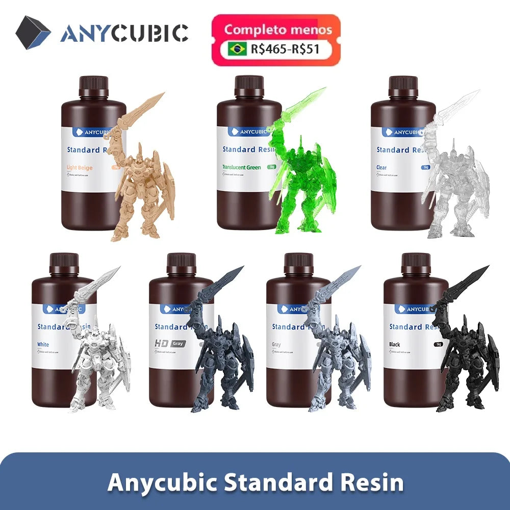 ANYCUBIC 405nm UV Resin For Photon 3D Printer Photon Mono X Printing Material LCD UV Sensitive Normal 1kg Liquid