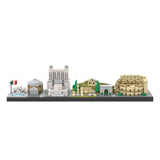 BuildMOC City Skyline Saint Petersburg Rome Washington Rotterdam Architecture Street View House  Building Blocks Kids  Toys Gift