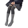 35-42cm Kids Girls Splicing Stockings Winter Warm High Thigh Long Socks Over The Knee Tube Leg Warmers School Casual Girl Socks