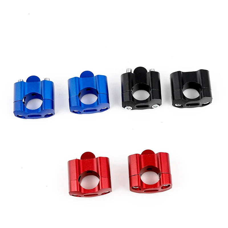 1 pair CNC 22mm 28mm Off road Motorcycle Bar Clamps Handlebar risers Adapter for 7/8" 1-1/8 Pit Dirt motorbike