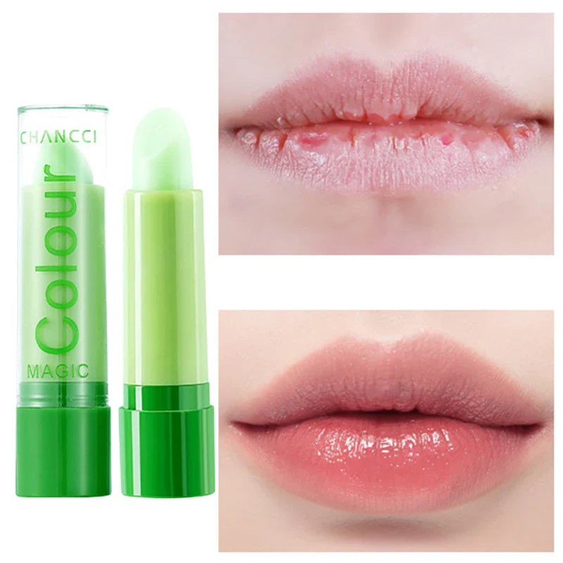 Magic Color-changing Lipstick Aloe Vera Long Lasting Moisturizing Lip Balm Fade Lip Wrinkle Fast Lightening Pink Lip Care Repair