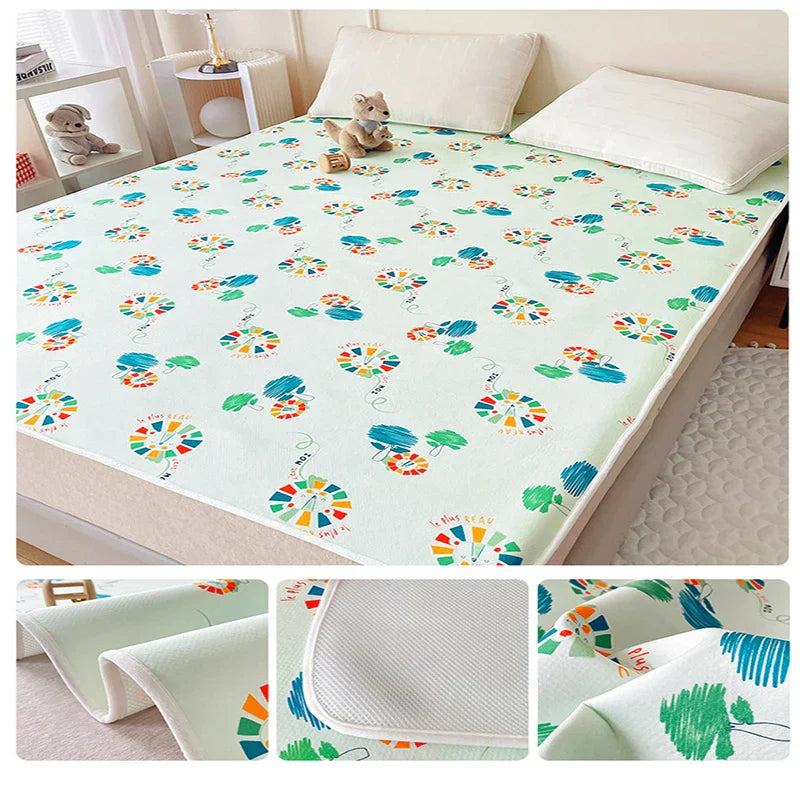 Cotton Baby Nappy Changing Sheet Pads Washable Waterproof Overnight Protection Pad Sheets Floor Game For Children Diaper Mats