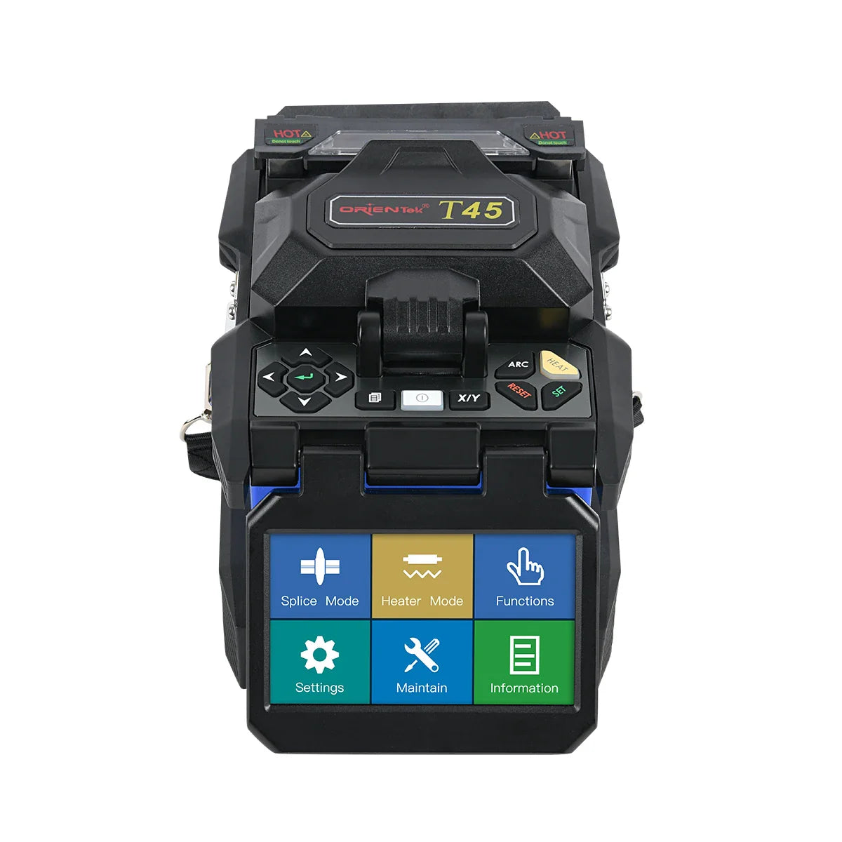 Kit FTTH Fibra Equipement DeFibre Optique Orientek T45 Multi-Language Optic Fiber Fusion Splicer Welding Splicing Machine