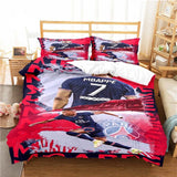 Football Star Pattern Duvet Cover Set Bedding for Adult Kids Bed Set Comforter Cover Bedding Set 10 Sizes