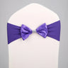 10pcs/50pcs Free Tie Wedding Satin Chair Sash Elastic Stretch Spandex Chair Bow Band For Banquet Hotel Birthday Party Decoration