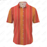 Spring And Summer New Men's Plus Size Beach Casual Dress Fashion Loose Classic Stripe Men's Polo Versatile Shirt