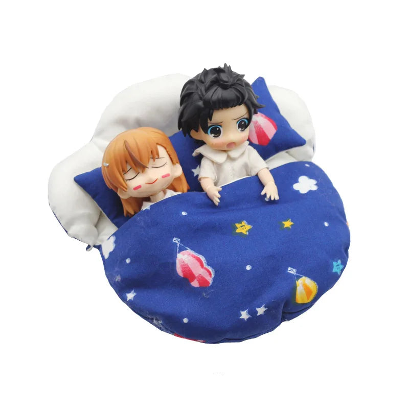 New Ob11 Doll Bed Sleeping Bag Mattress Universal Kawaii DIY Doll  Accessories House For 1/12 bjd Doll GSC Obitsiu 11 DOD DOLL