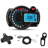 2023 Universal LCD Digital Motorcycle 7Colors Speed Gauge Meter MAX 299KM/H Dashboard New RX2N Odometer Speedometer Instrument