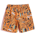 2023 Beach Vacation Beach Shorts Men's Quick Dry Beach Shorts Flower Shorts Large Size Loose Hot Spring Swimming Trunks