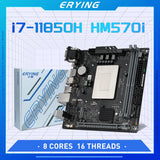 ERYING M-ITX DIY Desktops Motherboard Set with Onboard CPU Core Kit i7 11850H 8C16T DDR4 B560i Gaming PC Computer Assembly Set