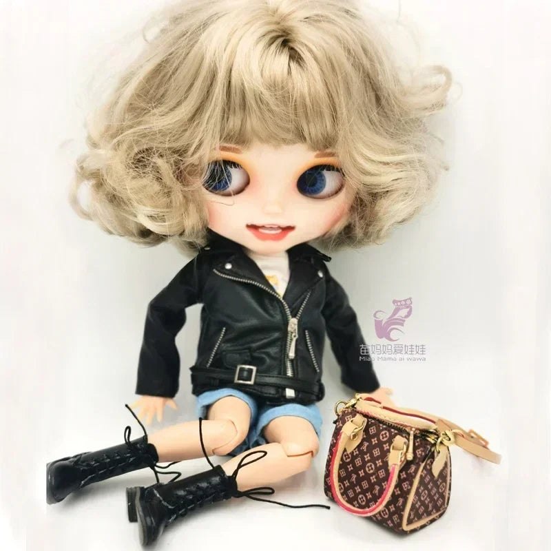 Blythe Doll Shoes Jackets Jeans Pants for Blyth Azone Boots OB23 OB24 1/6 Doll Clothes